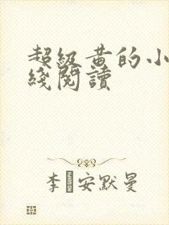 超级黄的小说在线阅读