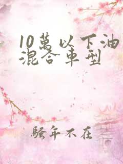 10万以下油电混合车型