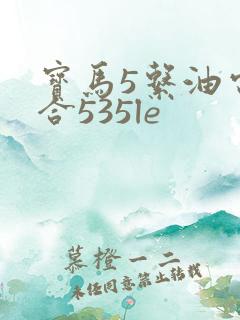 宝马5系油电混合535le