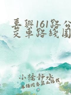 嘉兴161路公交车路线图