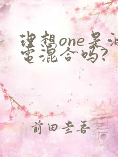 理想one是油电混合吗?