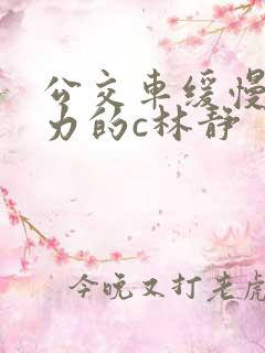 公交车缓慢而有力的c林静