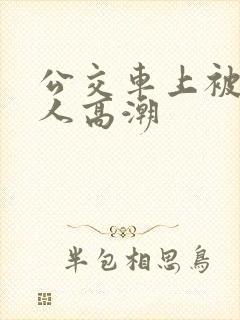 公交车上被陌生人高潮