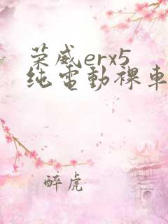 荣威erx5 纯电动裸车价
