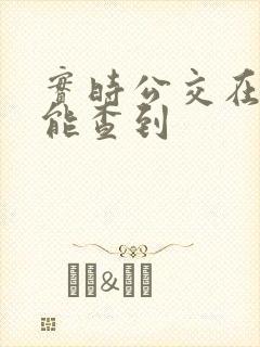 实时公交在哪里能查到