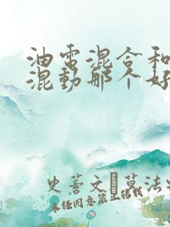 油电混合和插电混动那个好