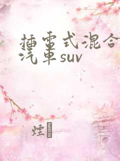 插电式混合动力汽车suv