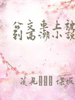 公交车上被人摸到高潮小说