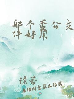 哪个查公交车软件好用