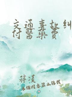 交通事故纠纷垫付医药费