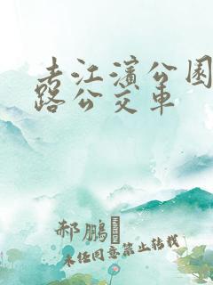 去江滨公园坐几路公交车