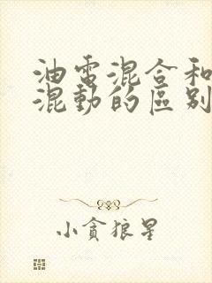 油电混合和油电混动的区别