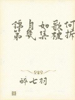 锦月如歌何如非第几集被拆穿