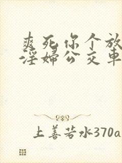 爽死你个放荡小淫妇公交车小说