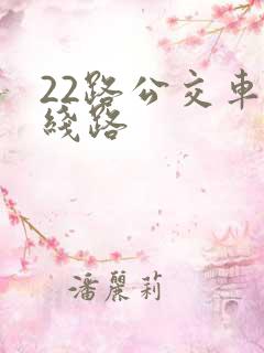 22路公交车的线路