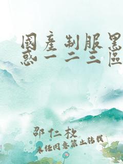 国产制服黑丝诱惑一二三区