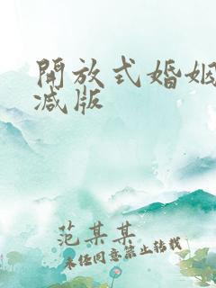 开放式婚姻未删减版