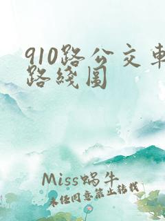 910路公交车路线图