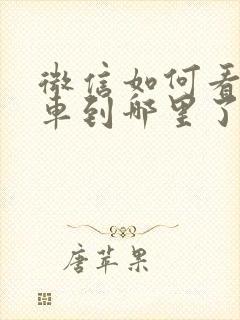 微信如何看公交车到哪里了