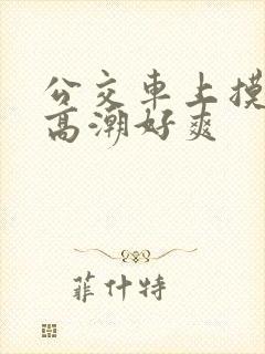 公交车上摸到我高潮好爽