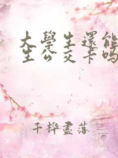 大学生还能办学生公交卡吗