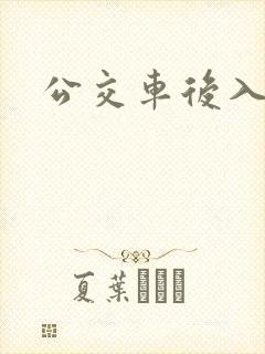 公交车后入h