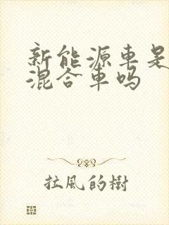 新能源车是油电混合车吗