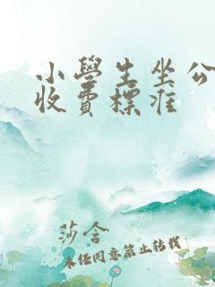 小学生坐公交车收费标准