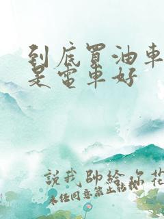 到底买油车好还是电车好