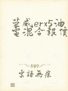 荣威erx5油电混合报价