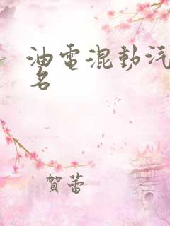 油电混动汽车排名