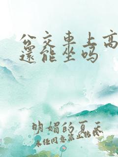 公交车上高潮了还能坐吗