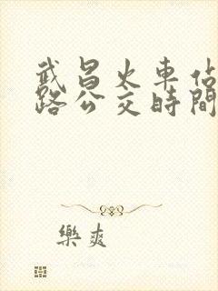 武昌火车站10路公交时间表