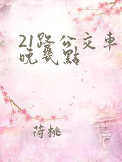 21路公交车最晚几点