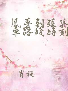 凤台到张集公交车路线时刻表