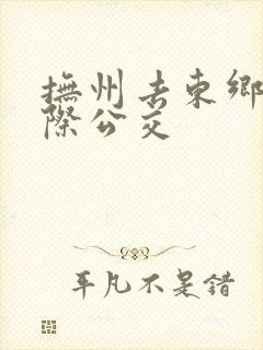 抚州去东乡的城际公交