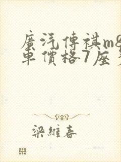 广汽传祺m8油车价格7座多少钱