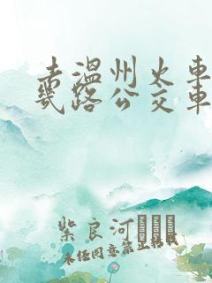 去温州火车站坐几路公交车