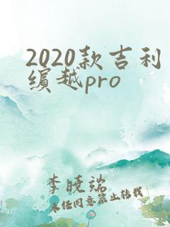 2020款吉利缤越pro