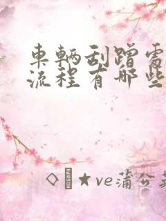 车辆刮蹭处理的流程有哪些