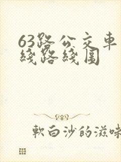 63路公交车路线路线图