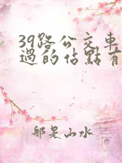 39路公交车经过的站点有哪些