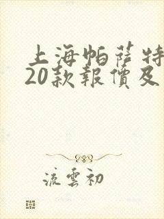 上海帕萨特2020款报价及图片