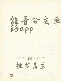 能看公交车到哪的app
