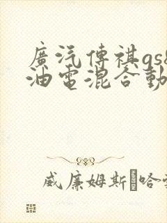 广汽传祺gs8油电混合动力价格