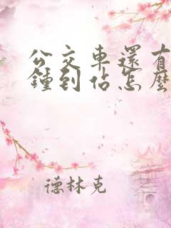 公交车还有几分钟到站怎么查