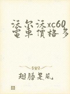 沃尔沃xc60电车价格多少钱