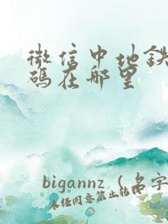 微信中地铁乘车码在哪里