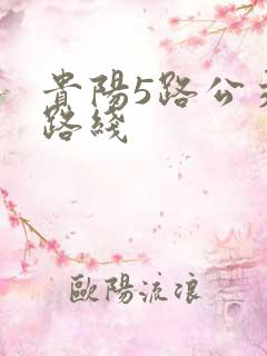 贵阳5路公交车路线