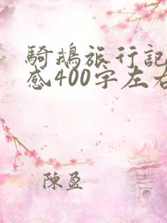 骑鹅旅行记读后感400字左右